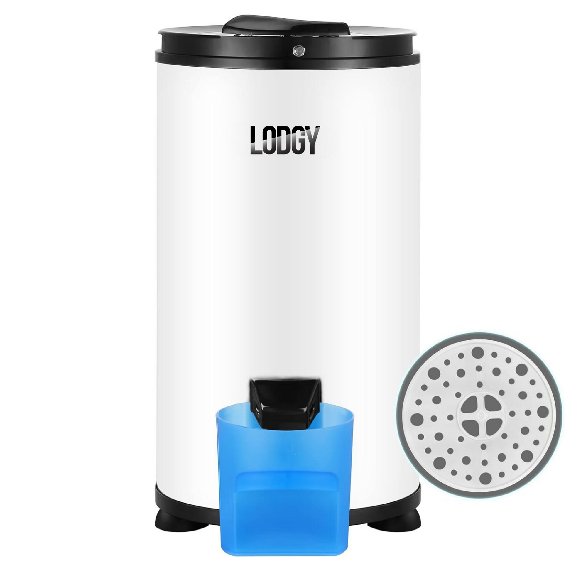 Lodgy witte wascentrifuge 6 kg vooraanzicht