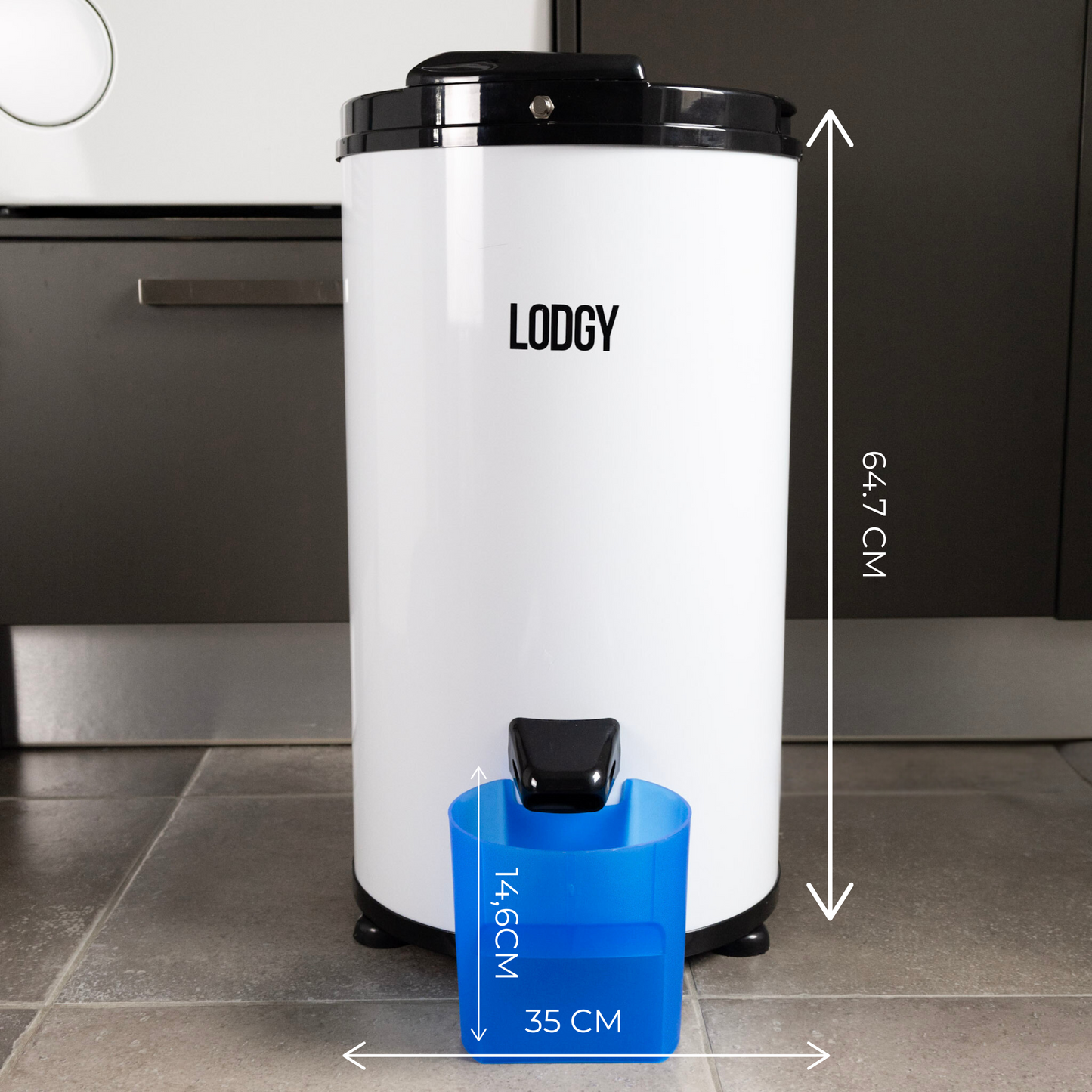 Lodgy witte wascentrifuge 6 kg compact formaat